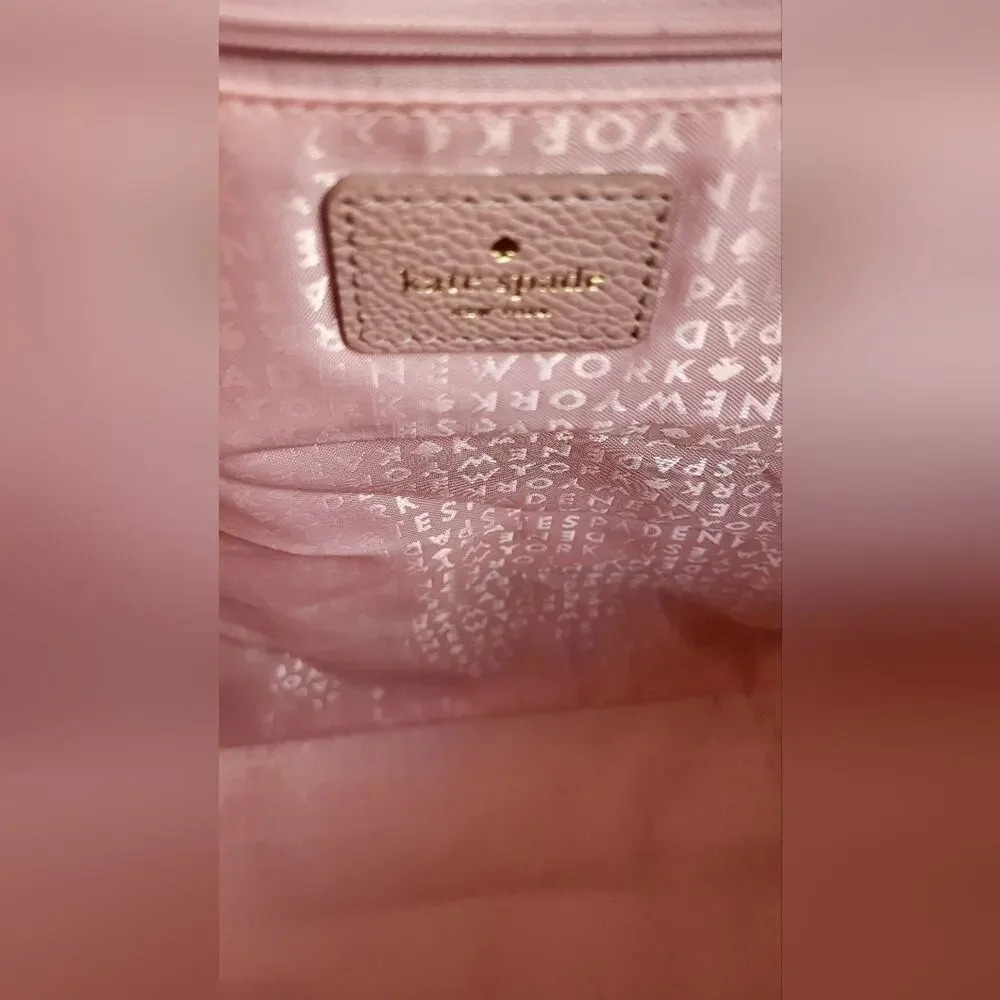 Kate Spade Blush Pink Tote Bag Leather EUC